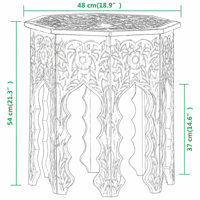 Table basse Ronde en Bois - Luma - dimension 1