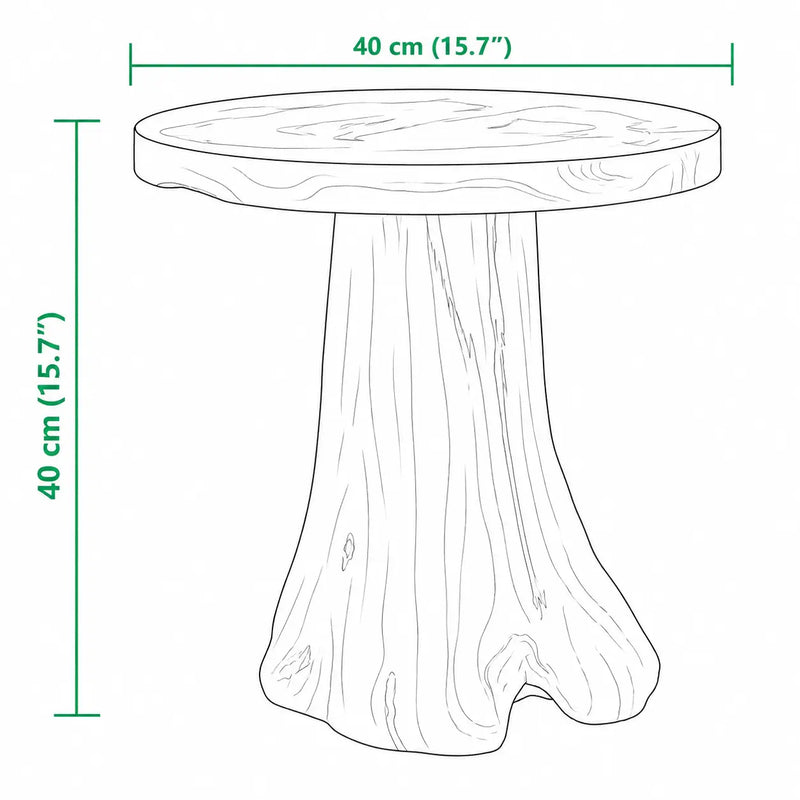 Table basse Design Ronde en Bois - Lignora - dimension 1
