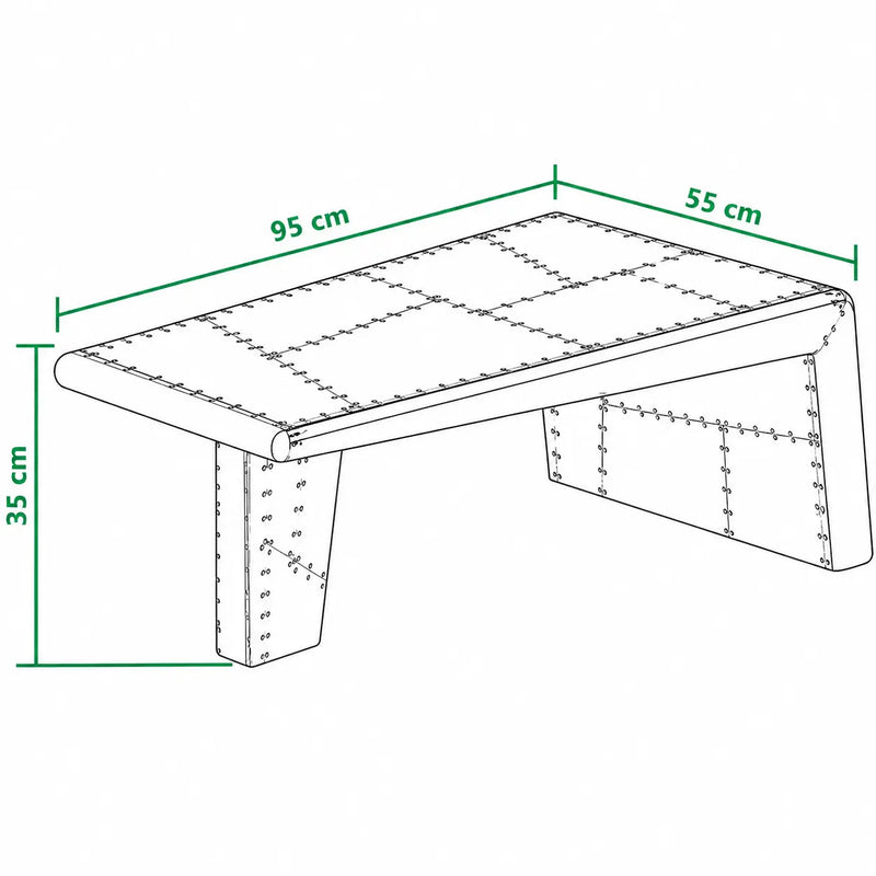 Table basse Design en Métal - Vantage - dimension 1